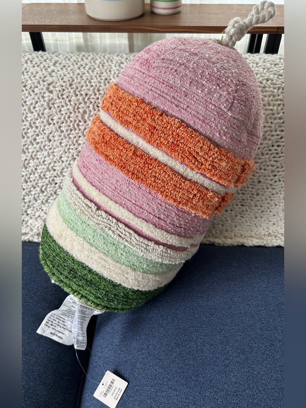 NWT Anthropologie Millie Shaped Indoor / Outdoor Pillow - Buoy - Picture 2 of 6